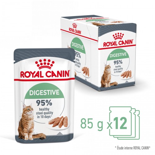 Alimentation pour chat - ROYAL CANIN Digestive Care en Mousse – Pâtée pour chat pour chats
