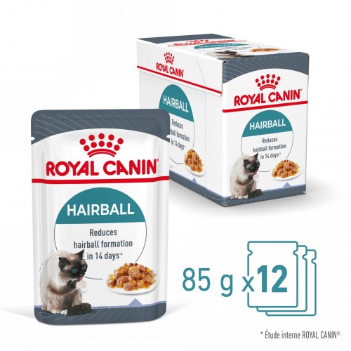 Alimentation pour chat - ROYAL CANIN Hairball Care en Gelée – Pâtée pour chat pour chats