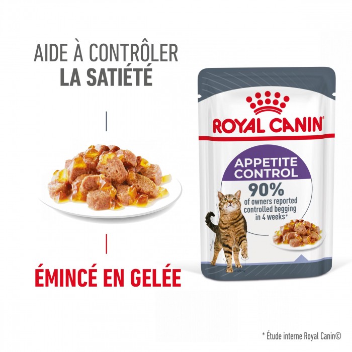 Alimentation pour chat - ROYAL CANIN Appetite Control en Gelée – Pâtée pour chat pour chats