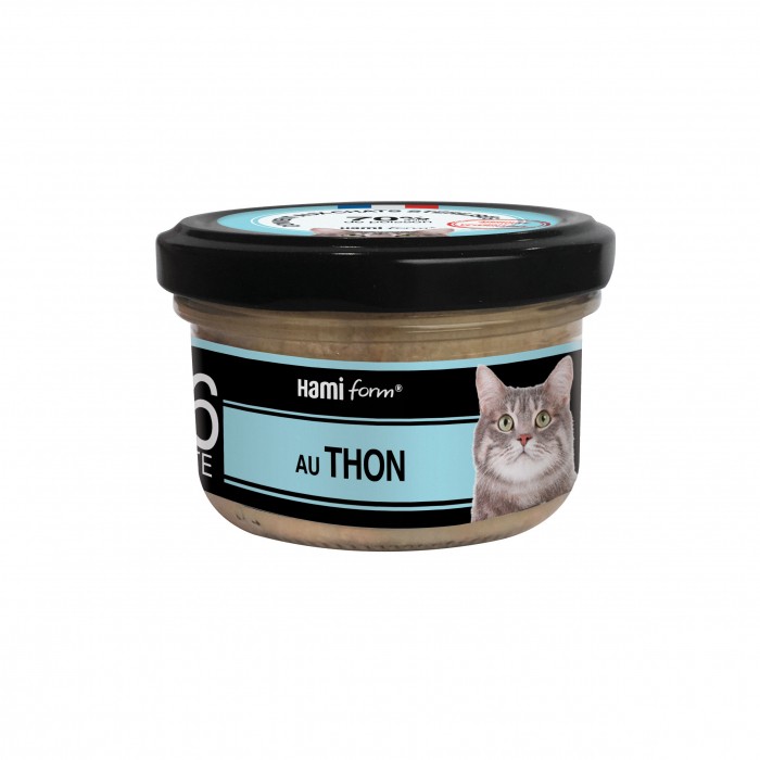 Alimentation pour chat - Les cuisinés pour chat - Recettes au Thon - Lot de 8 x 80 g pour chats