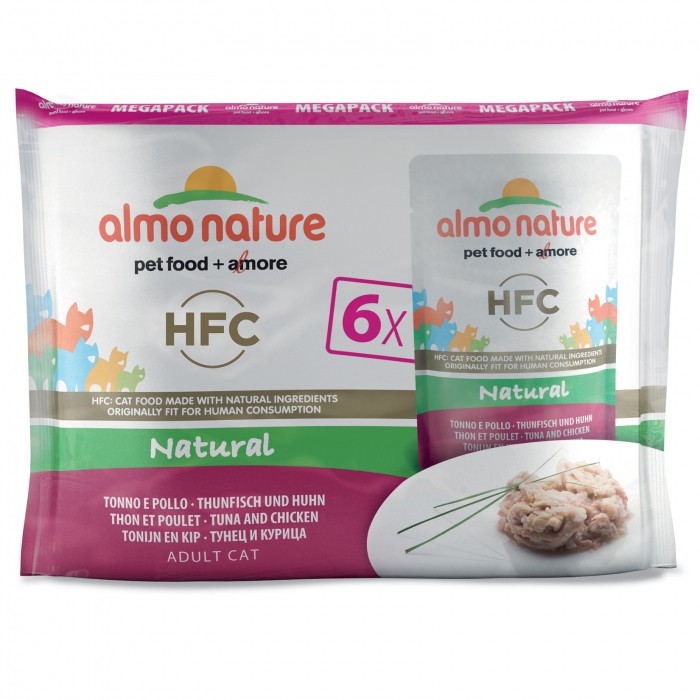 Anti-gaspi - Almo Nature HFC Natural - Lot 6 x 55 g pour chats