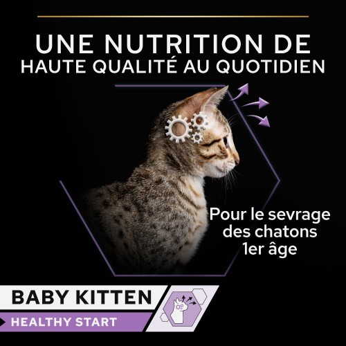 Alimentation pour chat - PRO PLAN Healthy Start Baby Kitten en mousse au Poulet - Pâtée pour chaton pour chats