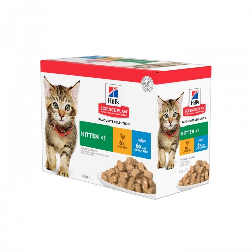 Alimentation pour chat - HILL'S Science Plan Kitten en Sachets - Pâtée pour chaton pour chats