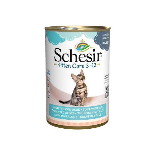 Alimentation pour chat - Schesir Pâtées en gelée Kitten - 24 x 140 g pour chats