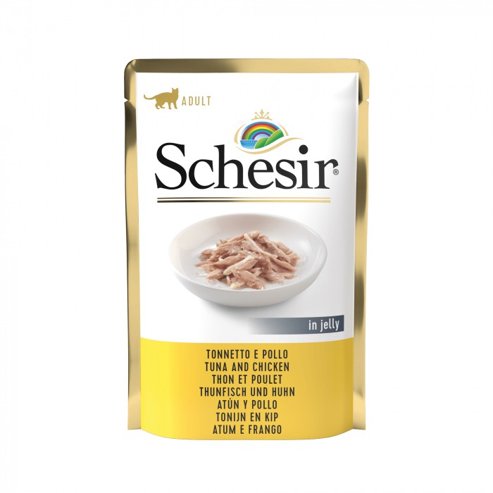 Alimentation pour chat - Schesir Sachets Pâtées en gelée Adult - 20 x 85 g pour chats