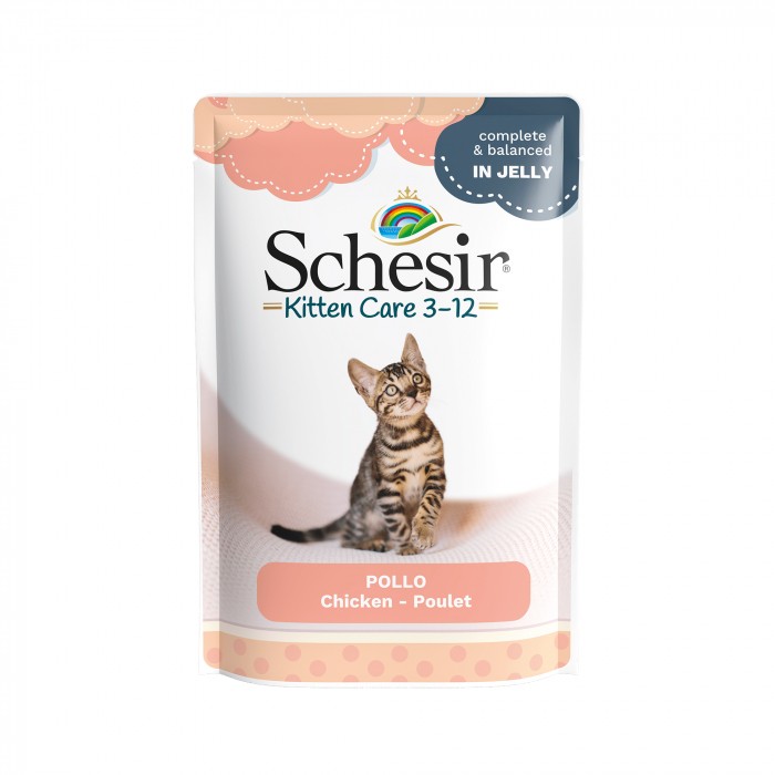 Alimentation pour chat - Schesir Sachets Pâtées en gelée Kitten pour chats