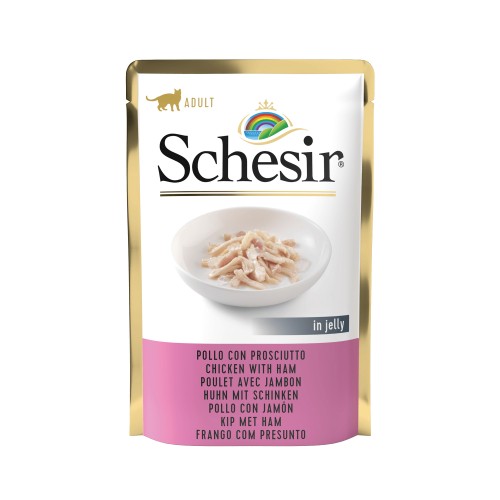 Alimentation pour chat - Schesir Sachets Pâtées en gelée Adult - 6 x 85 g pour chats