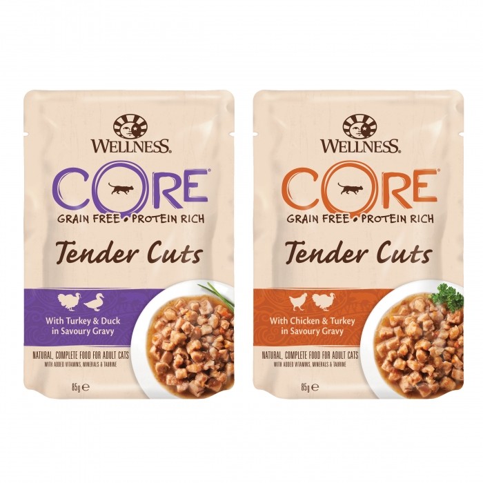 Alimentation pour chat - Wellness CORE Tender Cuts - 6 x 85 g pour chats