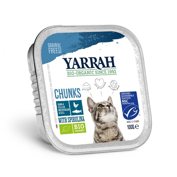 Alimentation pour chat - Yarrah Bouchées Grain Free Bio pour chats