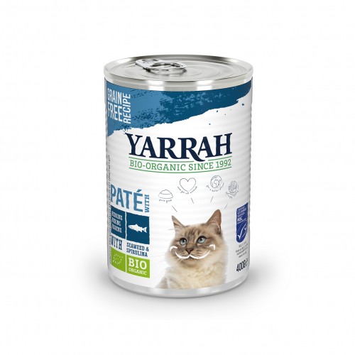 Alimentation pour chat - Yarrah pâtées bio - Lot 12 x 400g pour chats