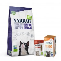 Croquettes, pâtées et friandises pour chat - Yarrah pack découverte bio pour chat adulte stérilisé 