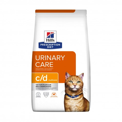 Alimentation pour chat - HILL'S Prescription Diet c/d Urinary Care Mutlicare au Poulet - Croquettes pour chat pour chats