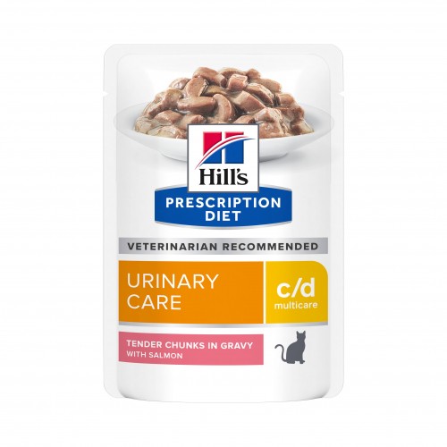 Alimentation pour chat - HILL'S Prescription Diet c/d Urinary Care Multicare en Sachets - Pâtée pour chat pour chats