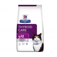 Aliment médicalisé pour chat - HILL'S Prescription Diet y/d Thyroid Care - Croquettes pour chat 