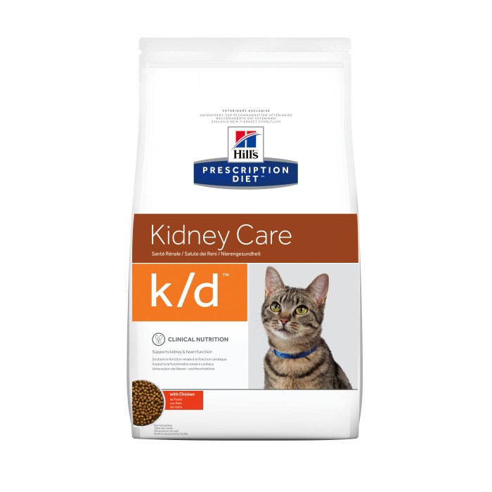 Alimentation pour chat - Hill's Prescription Diet k/d Kidney Care au Poulet - Croquettes pour chat pour chats