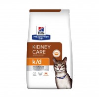 Prescription - HILL'S Prescription Diet k/d Kidney Care au Poulet - Croquettes pour chat 