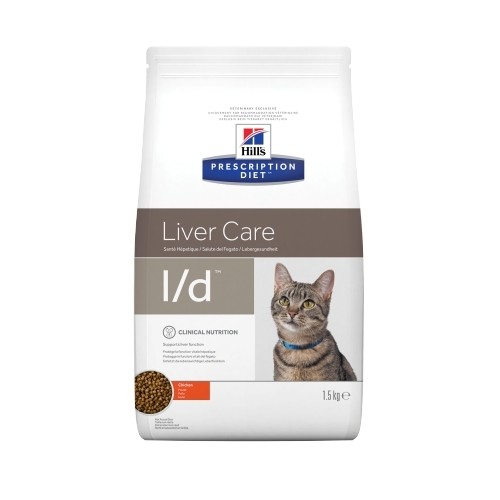 Alimentation pour chat - HILL'S Prescription Diet l/d Liver Care au Poulet - Croquettes pour chat pour chats