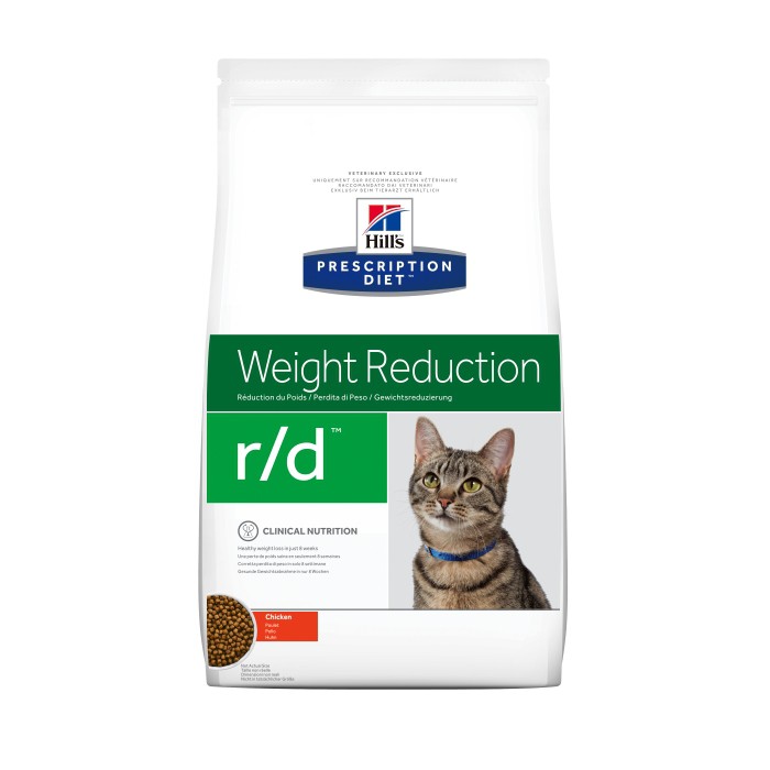 Alimentation pour chat - HILL'S Prescription Diet r/d Weight Loss au Poulet - Croquettes pour chat pour chats