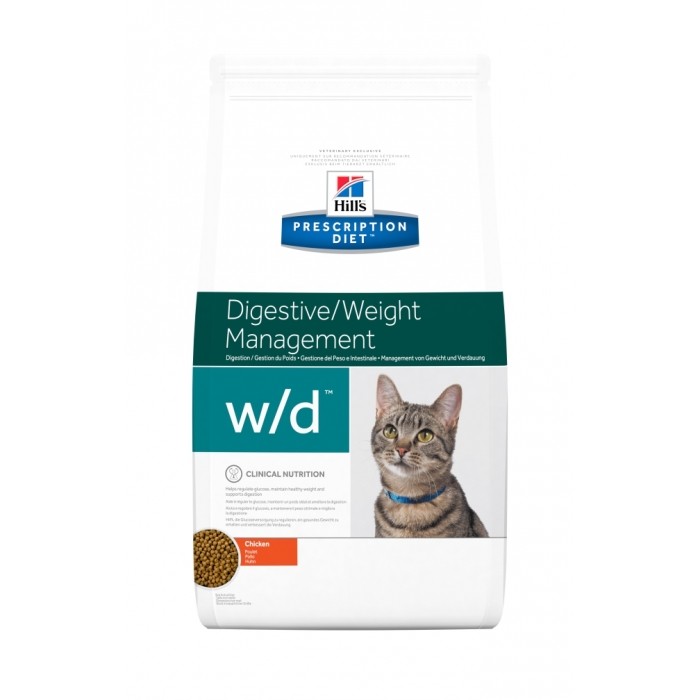 Hill's Prescription Diet w/d Digestive Management - Croquettes pour chat-Feline w/d
