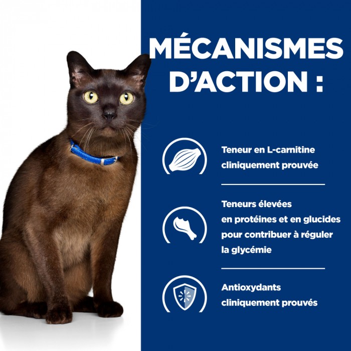 Alimentation pour chat - Hill's Prescription Diet m/d Diabetes Care - Croquettes pour chat pour chats