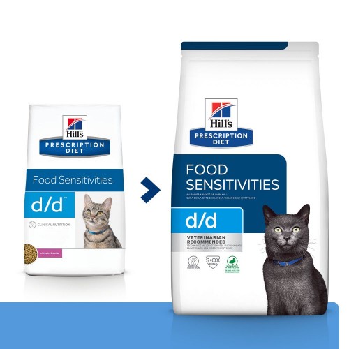 Alimentation pour chat - Hill's Prescription Diet d/d Food Sensitivities - Croquettes pour chat pour chats