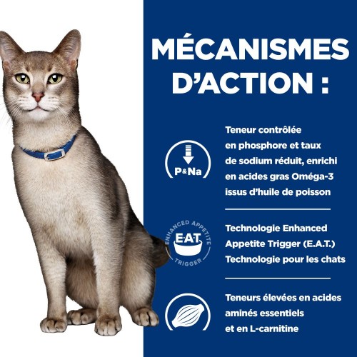 Alimentation pour chat - 	HILL'S Prescription Diet k/d Kidney Care au Thon - Croquettes pour chat pour chats