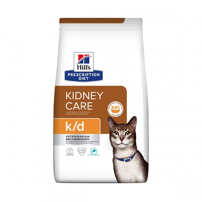 Alimentation pour chat - 	HILL'S Prescription Diet k/d Kidney Care au Thon - Croquettes pour chat pour chats