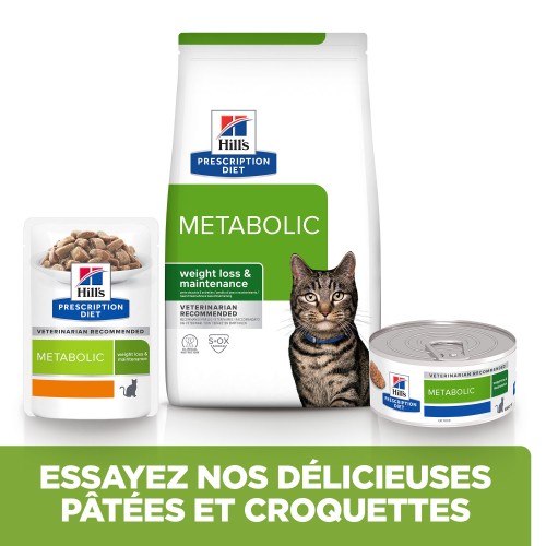 Alimentation pour chat - HILL'S Prescription Diet Metabolic au Thon - Croquettes pour chat pour chats