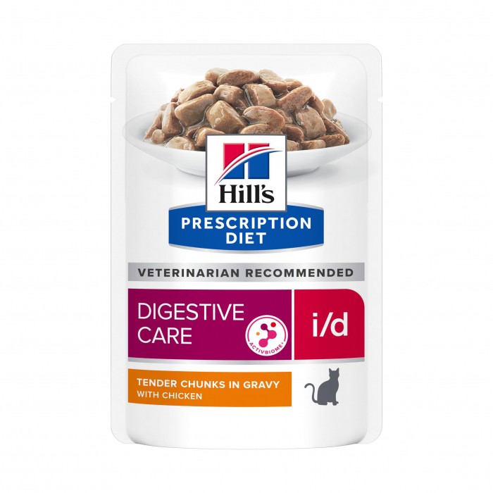 Alimentation pour chat - HILL'S Prescription Diet i/d Digestive Care en Sachets - Pâtée pour chat pour chats