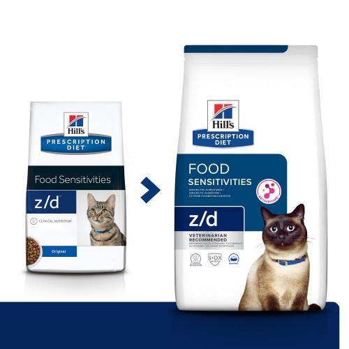 Alimentation pour chat - HILL'S Prescription Diet z/d Food Sensitivities - Croquettes pour chat pour chats