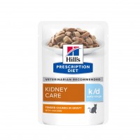 Aliments médicalisés - HILL'S Prescription Diet k/d Kidney Care Early Stage en Sachets au Poulet - Pâtée pour chat 