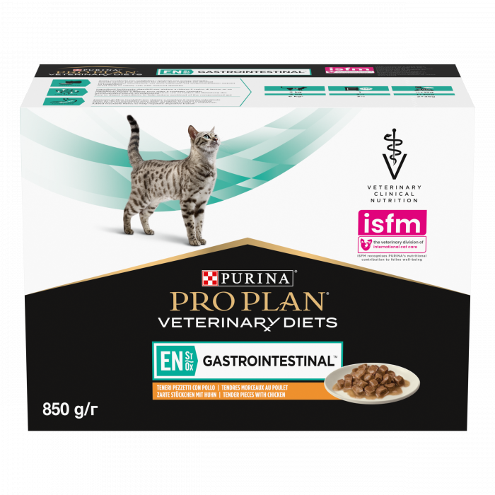Alimentation pour chat - Pro Plan Veterinary Diets EN St/Ox Gastrointestinal – Pâtées en bouchées pour chat pour chats