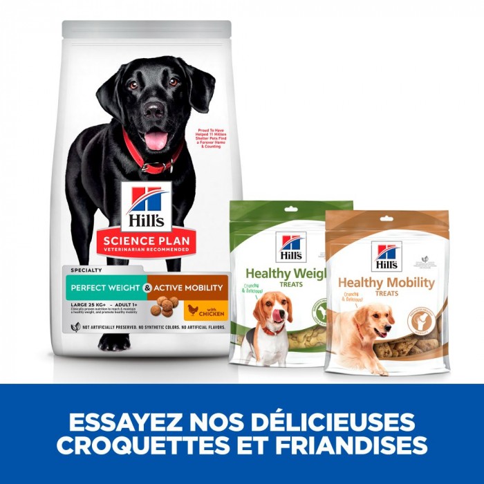 Alimentation pour chien - Hill's Science Plan Perfect Weight & Active Mobility Adult Large pour chiens