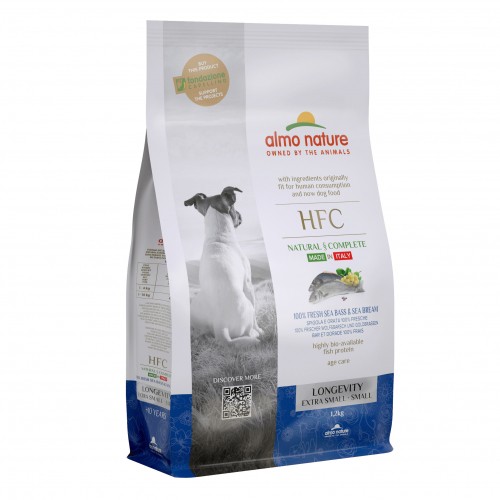 Alimentation pour chien - Almo Nature Croquettes Chien Senior - HFC Longevity Extra Small & Small pour chiens