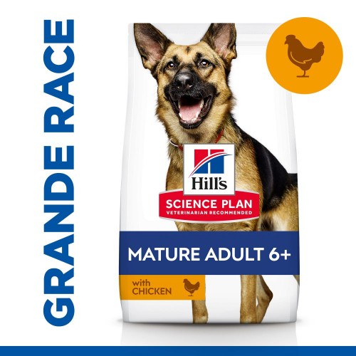 Boutique senior - HILL'S Science Plan Large Mature Adult 6+ au Poulet - Croquettes pour chien pour chiens