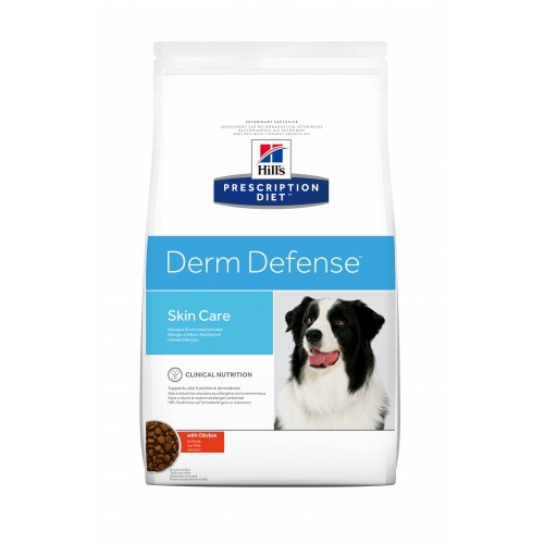 Allergies - HILL'S Prescription Diet Derm Defense au Poulet - Croquettes pour chien pour chiens