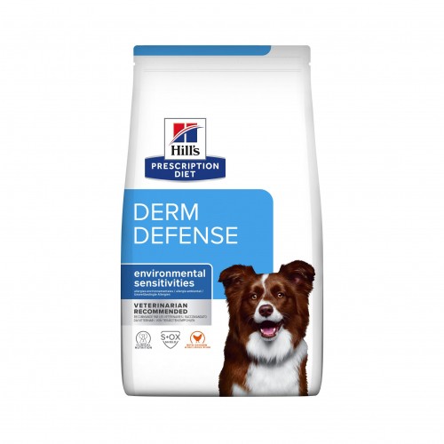 Allergies - HILL'S Prescription Diet Derm Defense au Poulet - Croquettes pour chien pour chiens