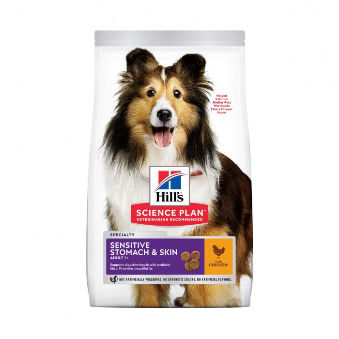 Hill's Science Plan Sensitive Stomach & Skin All Breeds Adult 1+-