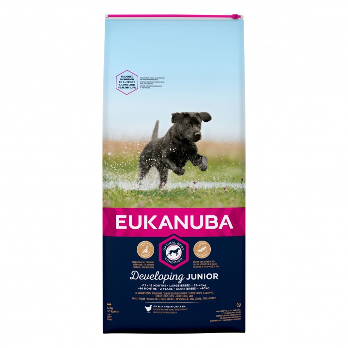 Alimentation pour chien - Eukanuba Junior Large & Giant Breed pour chiens