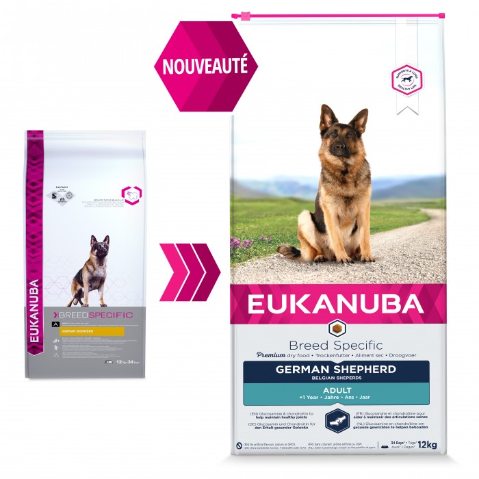 Alimentation pour chien - Eukanuba Breed Specific Berger Allemand pour chiens