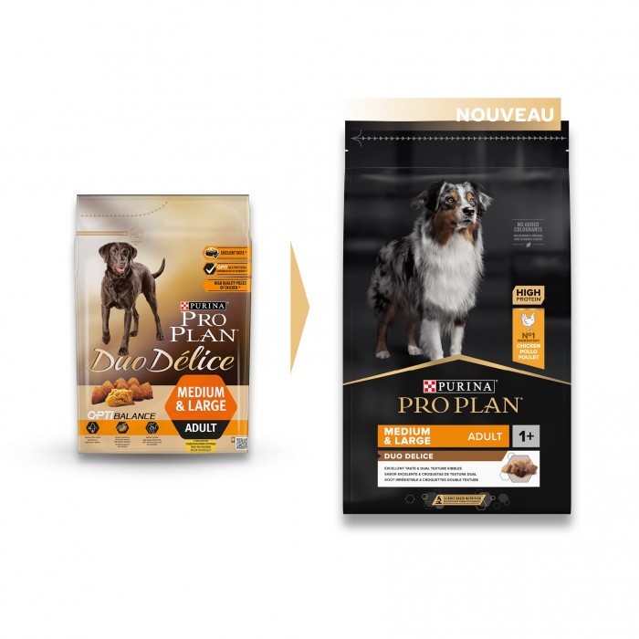 Alimentation pour chien - PURINA PROPLAN Duo Délice Medium & Large Adult pour chiens