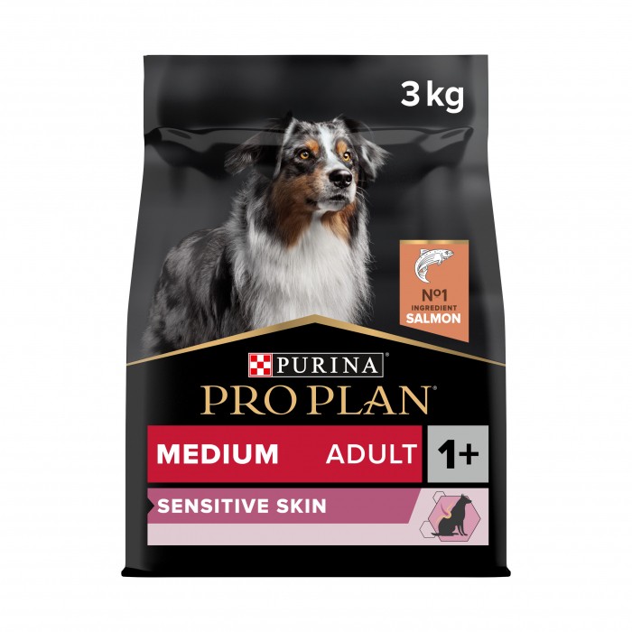 Alimentation pour chien - PURINA PROPLAN Medium Adult Sensitive Skin OptiDerma Saumon pour chiens