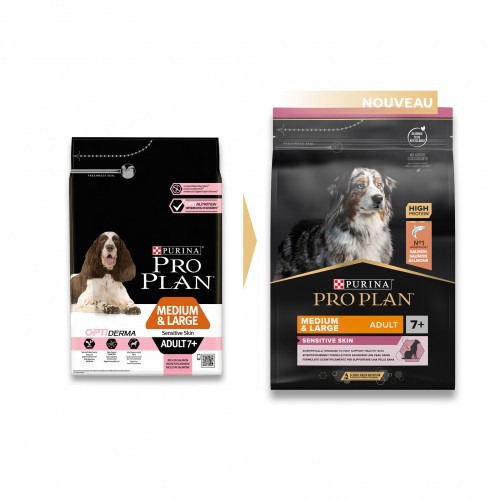 Boutique senior - PRO PLAN Sensitive Skin Medium & Large Adult au Saumon - Croquettes pour chien pour chiens