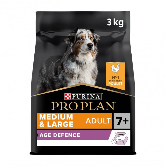 Alimentation pour chien - PRO PLAN Age Defence Medium & Large Adult au Poulet - Croquettes pour chien pour chiens