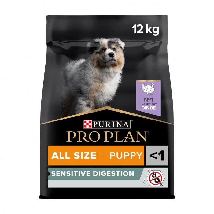 Alimentation pour chien - PRO PLAN Sensitive Digestion No Grain All Breed Puppy à la Dinde – Croquettes pour chiot pour chiens