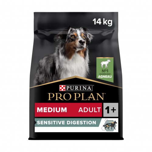 Alimentation pour chien - PRO PLAN Sensitive Digestion Medium Adult à l'Agneau - Croquettes pour chien pour chiens