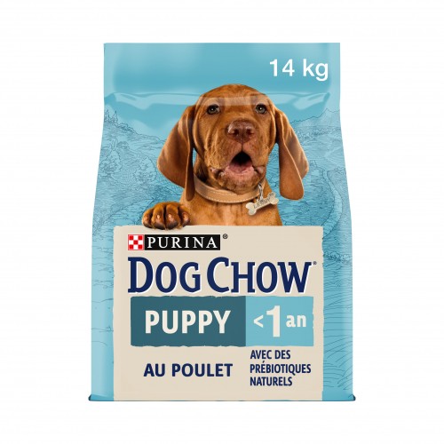 Alimentation pour chien - PURINA DOG CHOW Puppy au Poulet - Croquettes pour chiot pour chiens