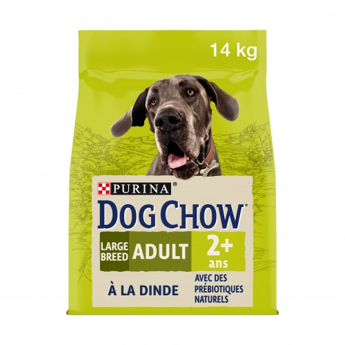 Sélection Made in France - PURINA DOG CHOW Large Breed Adult à la Dinde - Croquettes pour chien pour chiens