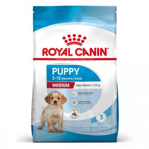 Alimentation pour chien - Royal Canin Medium Puppy - Croquettes pour chiot pour chiens