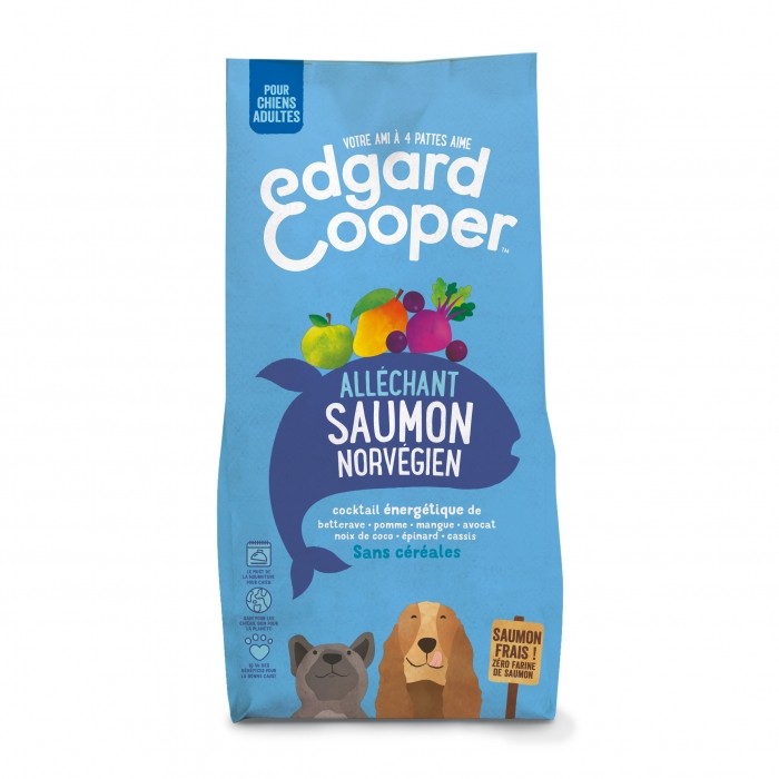 Edgard & Cooper, Alléchant saumon norvégien pour chien-Adulte - Saumon norvégien frais - sans céréal